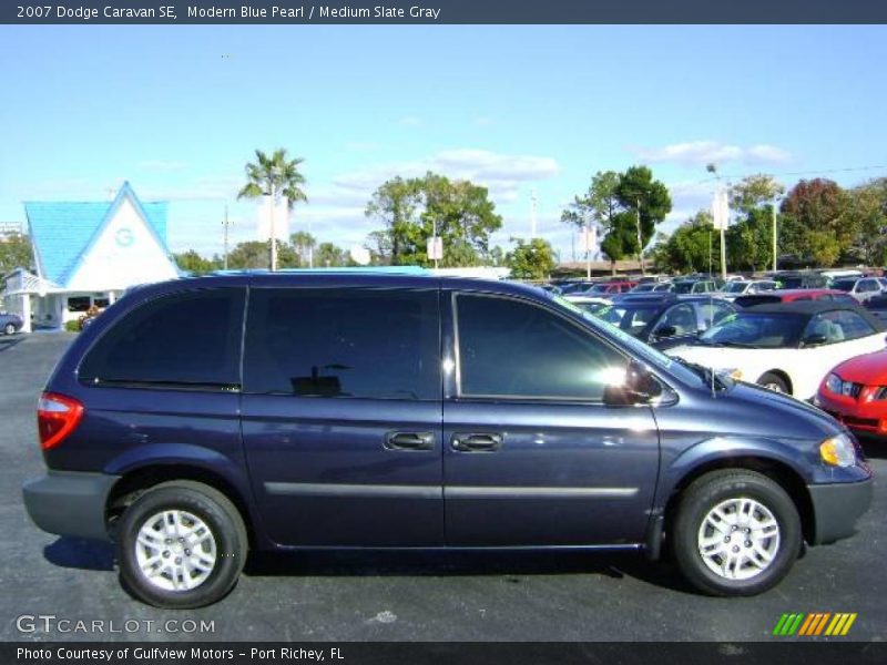 Modern Blue Pearl / Medium Slate Gray 2007 Dodge Caravan SE