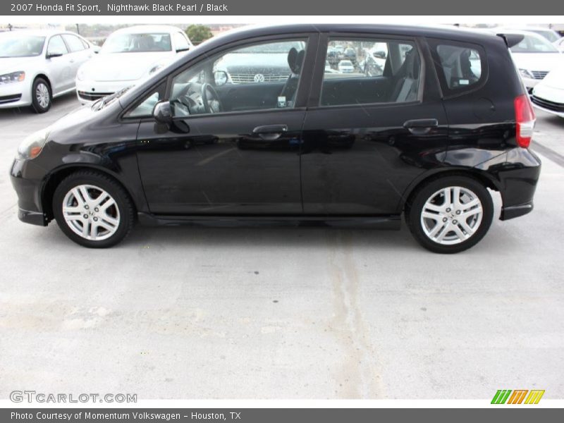 Nighthawk Black Pearl / Black 2007 Honda Fit Sport