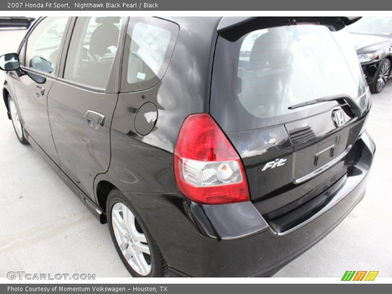 Nighthawk Black Pearl / Black 2007 Honda Fit Sport