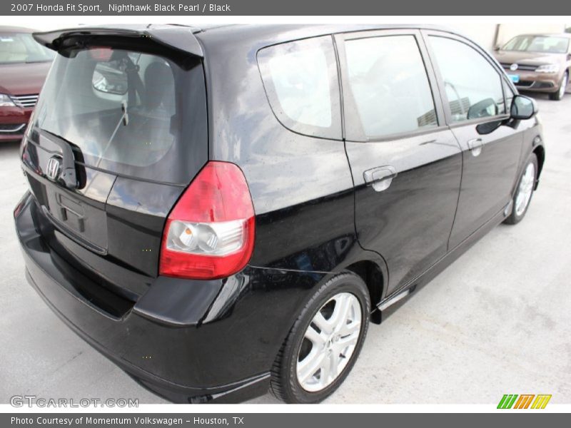 Nighthawk Black Pearl / Black 2007 Honda Fit Sport