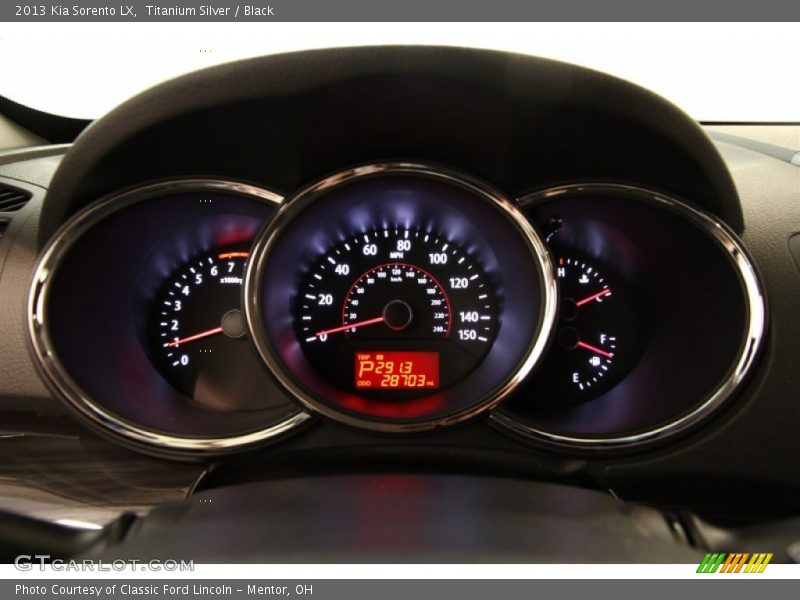 Titanium Silver / Black 2013 Kia Sorento LX