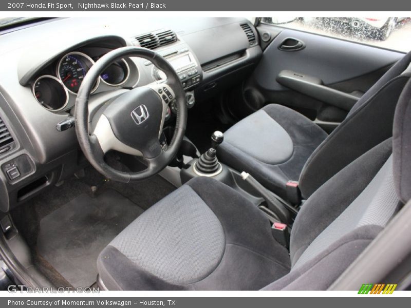  2007 Fit Sport Black Interior