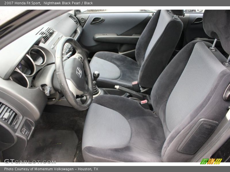 Nighthawk Black Pearl / Black 2007 Honda Fit Sport