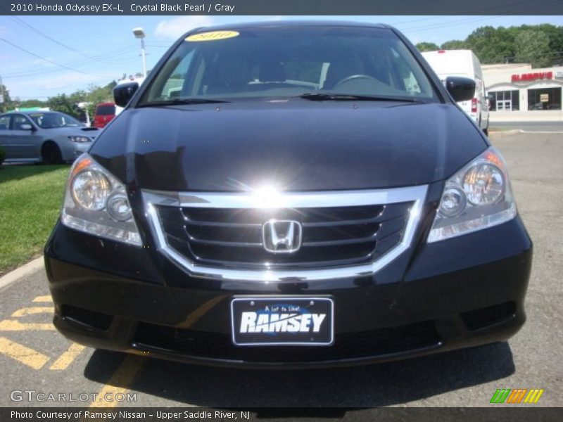 Crystal Black Pearl / Gray 2010 Honda Odyssey EX-L