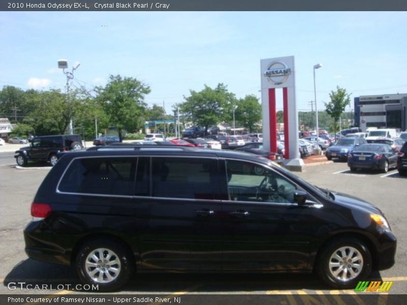 Crystal Black Pearl / Gray 2010 Honda Odyssey EX-L