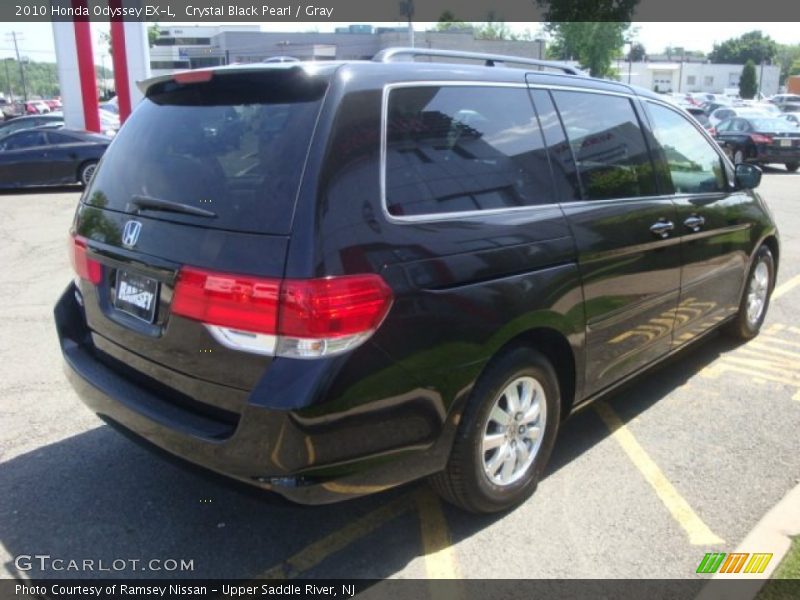Crystal Black Pearl / Gray 2010 Honda Odyssey EX-L