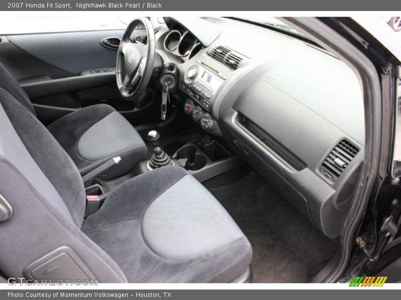 Nighthawk Black Pearl / Black 2007 Honda Fit Sport