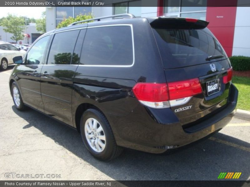Crystal Black Pearl / Gray 2010 Honda Odyssey EX-L