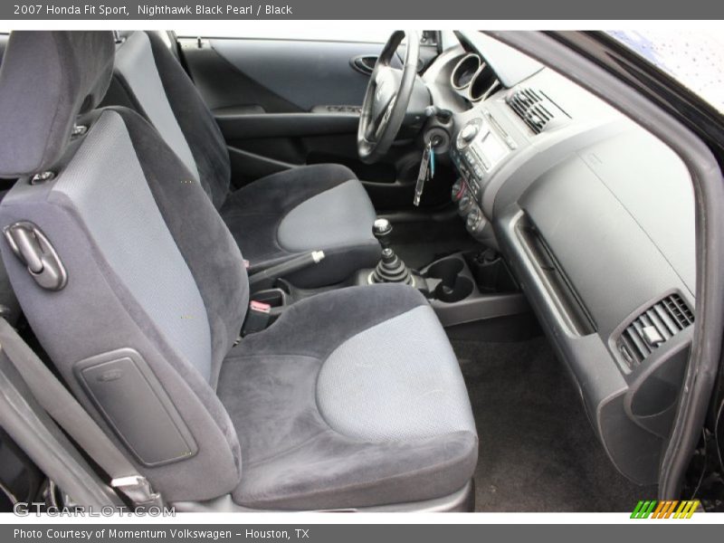 Nighthawk Black Pearl / Black 2007 Honda Fit Sport