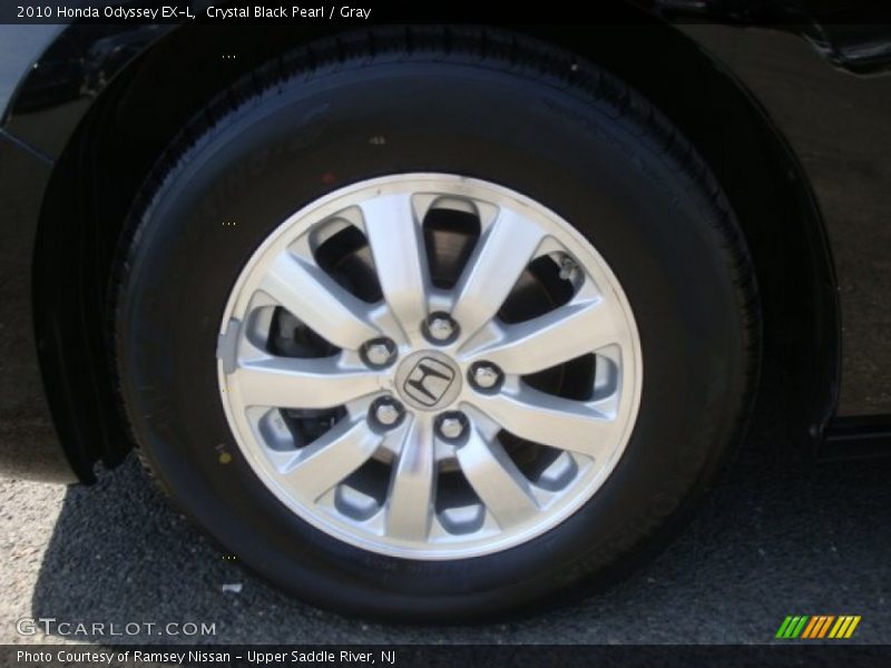 Crystal Black Pearl / Gray 2010 Honda Odyssey EX-L