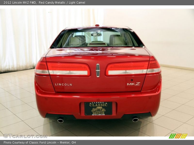 Red Candy Metallic / Light Camel 2012 Lincoln MKZ FWD