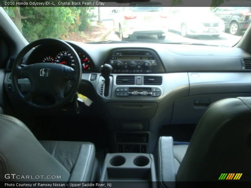 Crystal Black Pearl / Gray 2010 Honda Odyssey EX-L