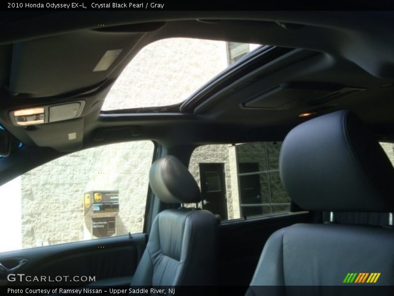 Crystal Black Pearl / Gray 2010 Honda Odyssey EX-L