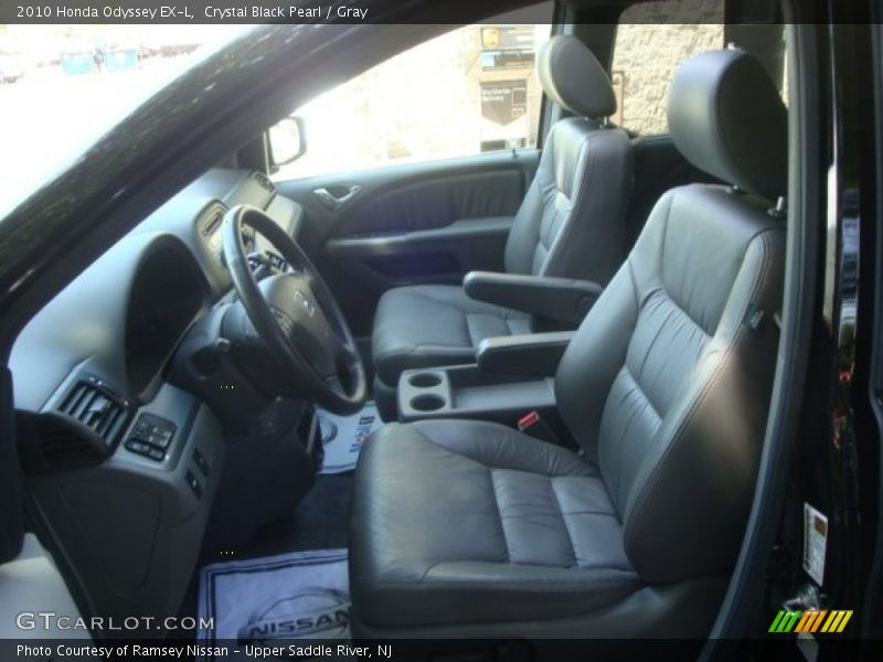 Crystal Black Pearl / Gray 2010 Honda Odyssey EX-L