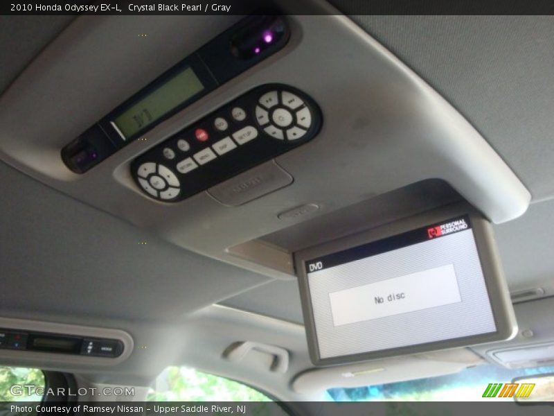 Crystal Black Pearl / Gray 2010 Honda Odyssey EX-L