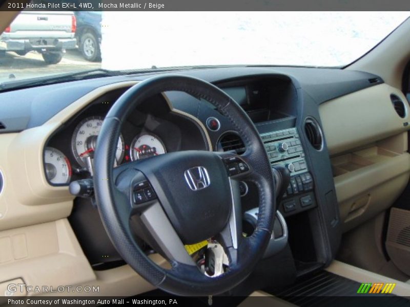 Mocha Metallic / Beige 2011 Honda Pilot EX-L 4WD