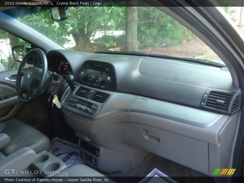 Crystal Black Pearl / Gray 2010 Honda Odyssey EX-L