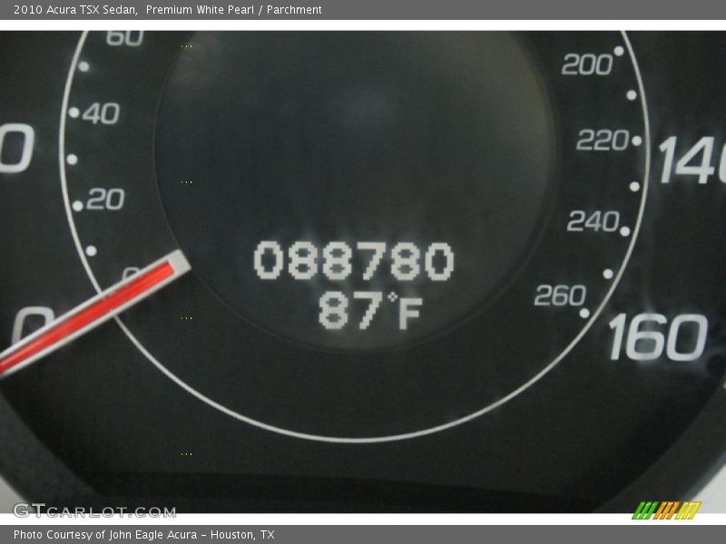 Premium White Pearl / Parchment 2010 Acura TSX Sedan