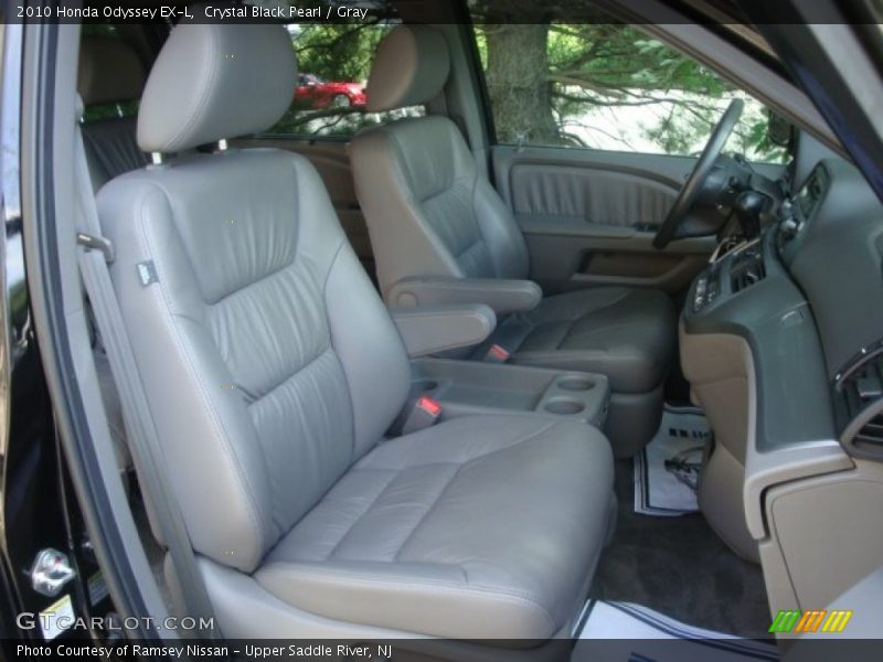 Crystal Black Pearl / Gray 2010 Honda Odyssey EX-L