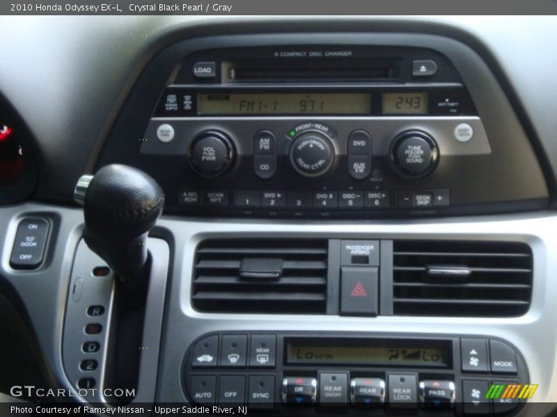 Crystal Black Pearl / Gray 2010 Honda Odyssey EX-L