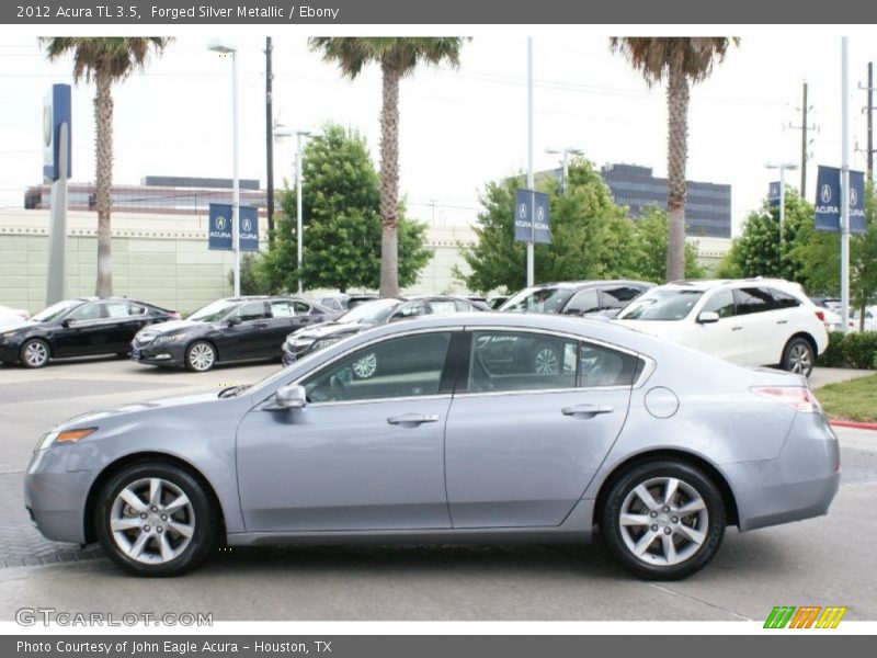 Forged Silver Metallic / Ebony 2012 Acura TL 3.5