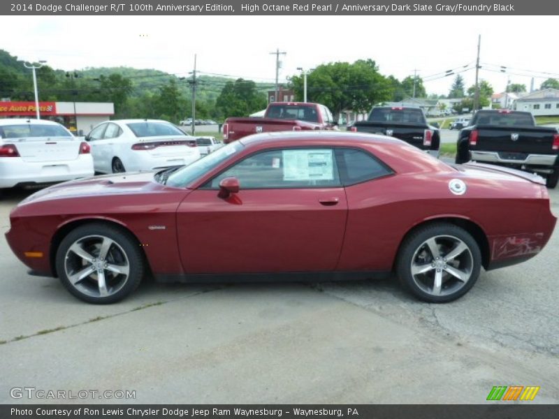 High Octane Red Pearl / Anniversary Dark Slate Gray/Foundry Black 2014 Dodge Challenger R/T 100th Anniversary Edition
