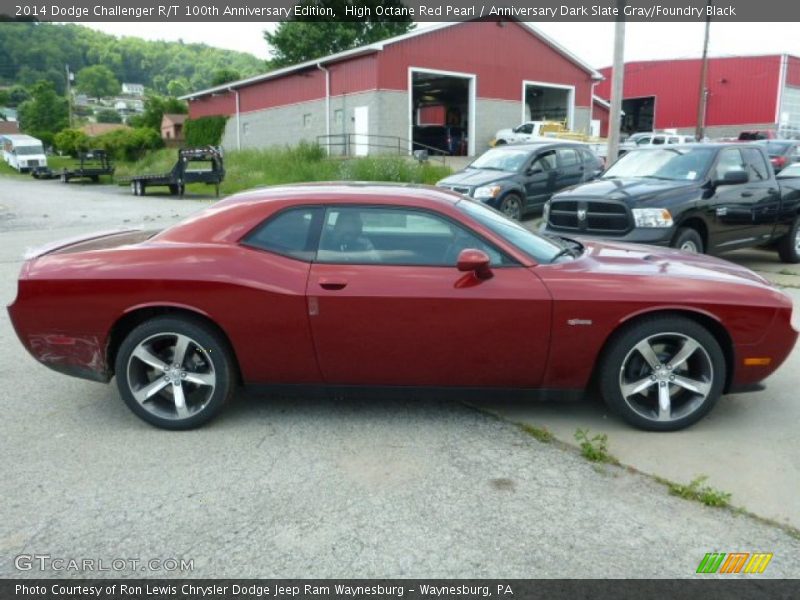 High Octane Red Pearl / Anniversary Dark Slate Gray/Foundry Black 2014 Dodge Challenger R/T 100th Anniversary Edition