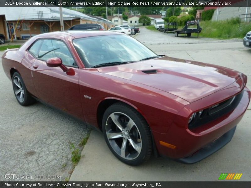 High Octane Red Pearl / Anniversary Dark Slate Gray/Foundry Black 2014 Dodge Challenger R/T 100th Anniversary Edition