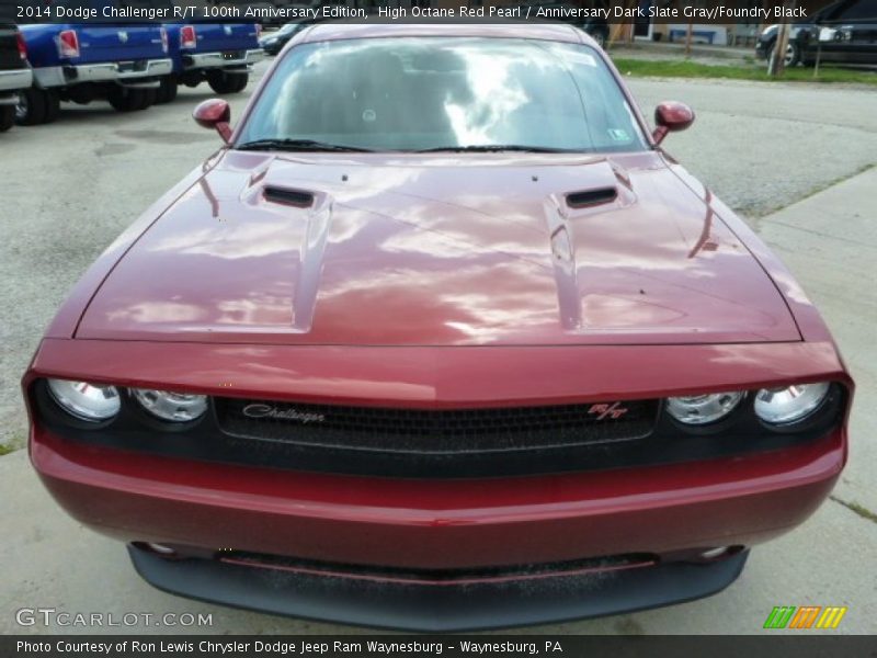 High Octane Red Pearl / Anniversary Dark Slate Gray/Foundry Black 2014 Dodge Challenger R/T 100th Anniversary Edition