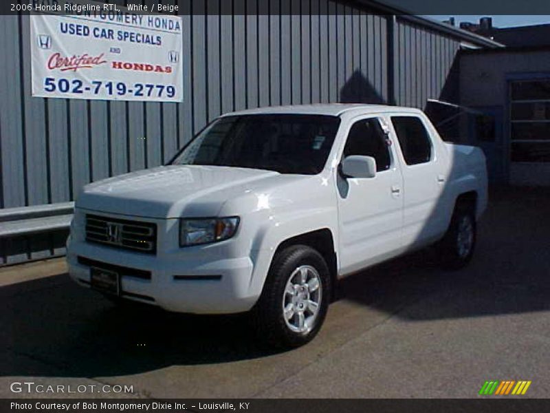 White / Beige 2006 Honda Ridgeline RTL