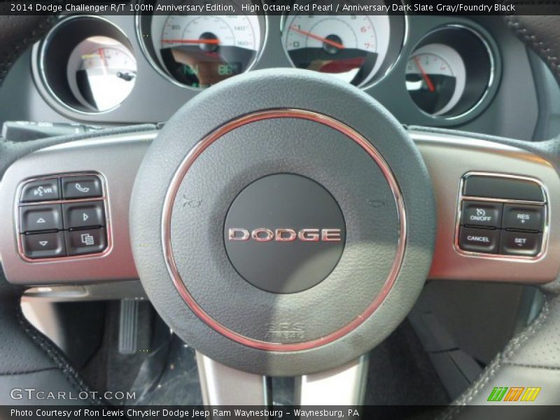 High Octane Red Pearl / Anniversary Dark Slate Gray/Foundry Black 2014 Dodge Challenger R/T 100th Anniversary Edition