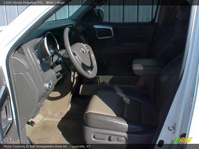 White / Beige 2006 Honda Ridgeline RTL