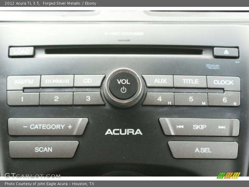 Forged Silver Metallic / Ebony 2012 Acura TL 3.5