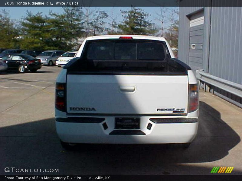 White / Beige 2006 Honda Ridgeline RTL