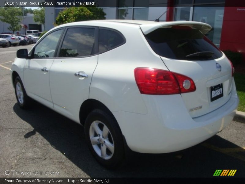 Phantom White / Black 2010 Nissan Rogue S AWD