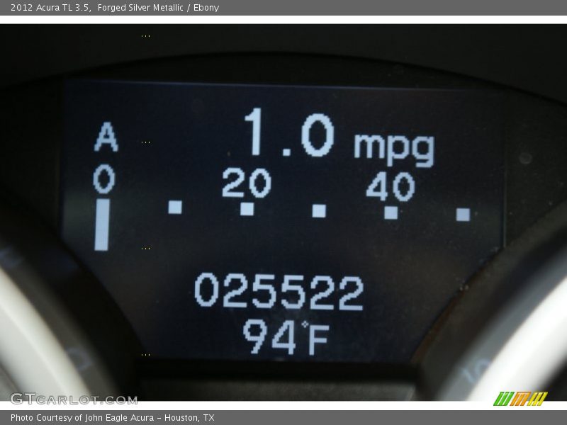 Forged Silver Metallic / Ebony 2012 Acura TL 3.5