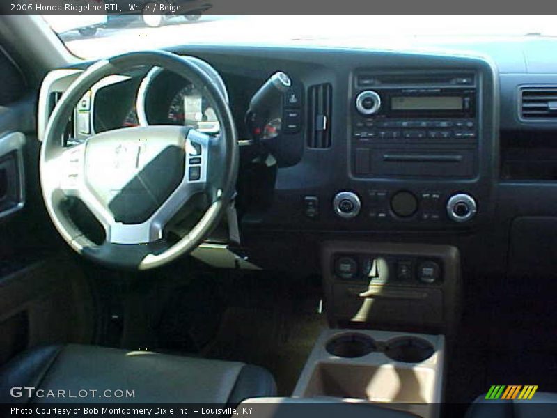 White / Beige 2006 Honda Ridgeline RTL