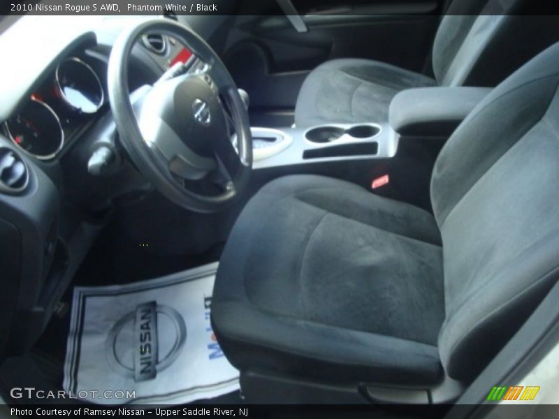 Phantom White / Black 2010 Nissan Rogue S AWD