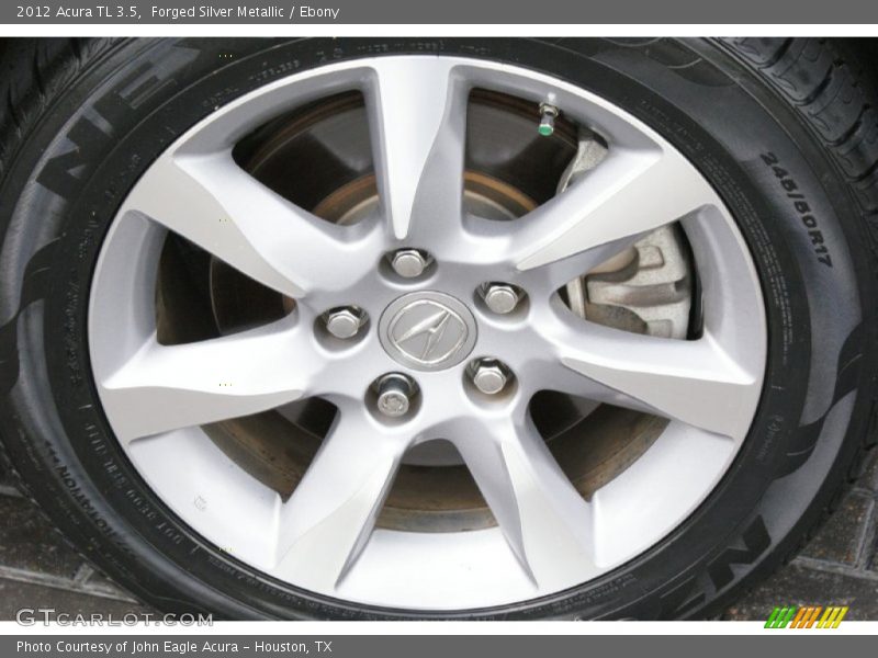 Forged Silver Metallic / Ebony 2012 Acura TL 3.5