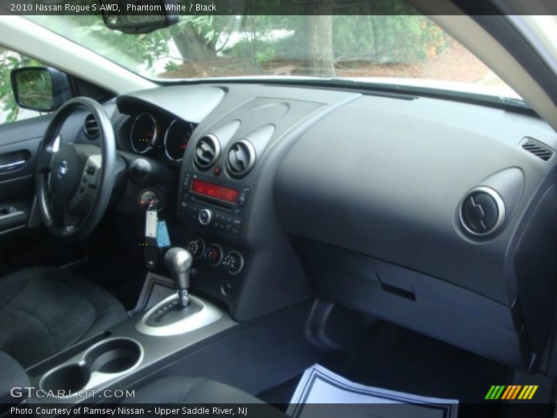 Phantom White / Black 2010 Nissan Rogue S AWD