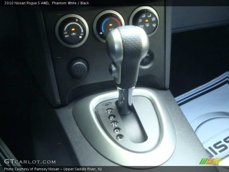 Phantom White / Black 2010 Nissan Rogue S AWD