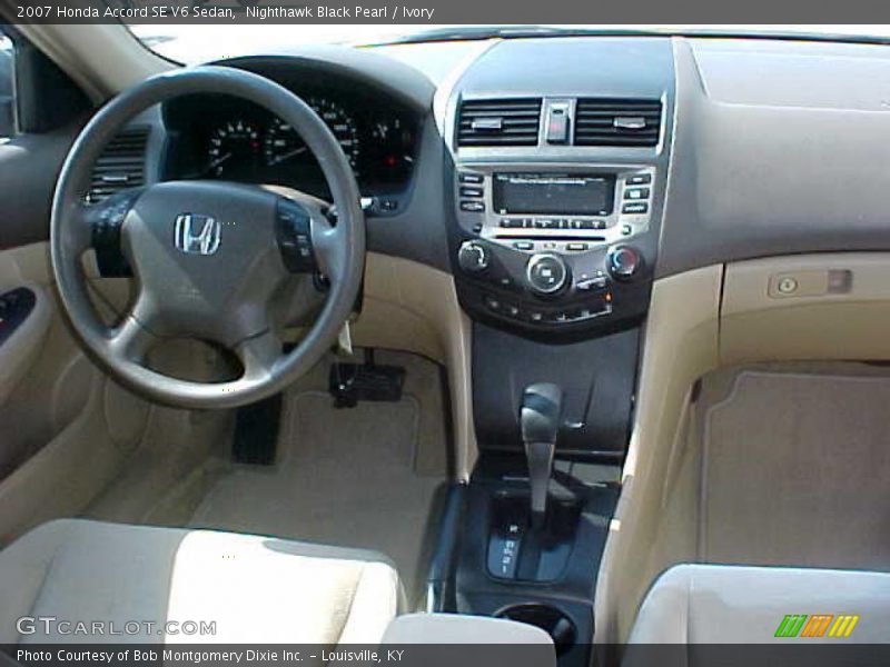Nighthawk Black Pearl / Ivory 2007 Honda Accord SE V6 Sedan