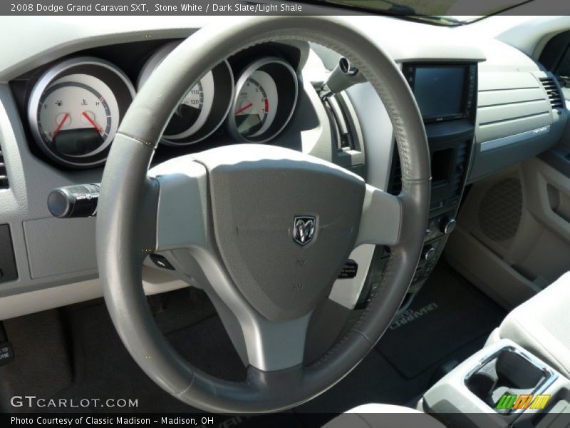 Stone White / Dark Slate/Light Shale 2008 Dodge Grand Caravan SXT