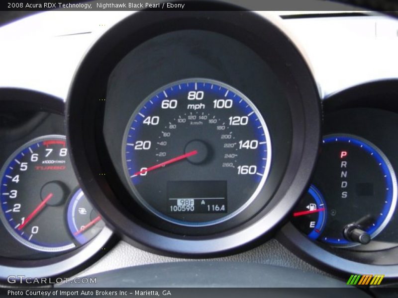 Nighthawk Black Pearl / Ebony 2008 Acura RDX Technology