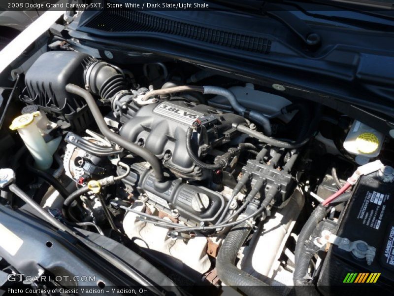 Stone White / Dark Slate/Light Shale 2008 Dodge Grand Caravan SXT