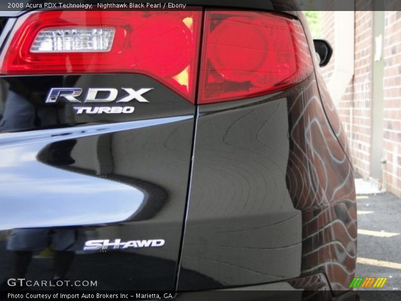Nighthawk Black Pearl / Ebony 2008 Acura RDX Technology