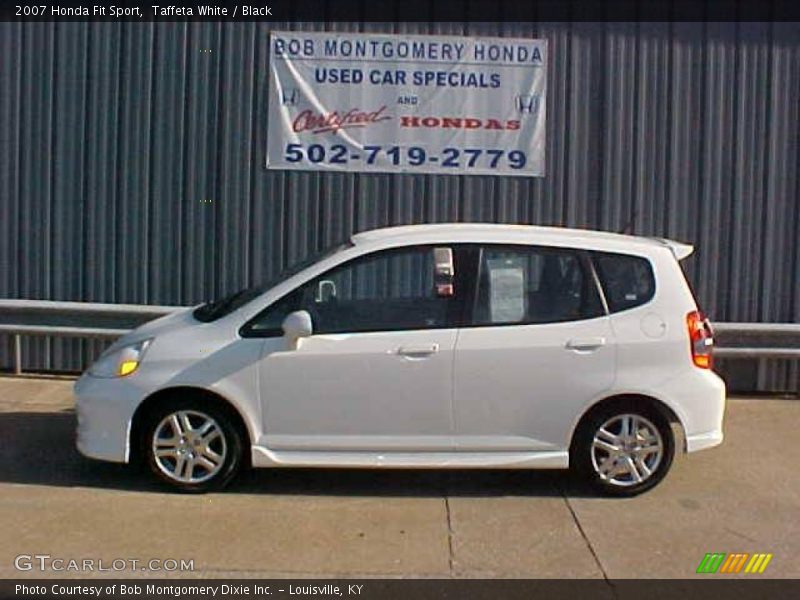 Taffeta White / Black 2007 Honda Fit Sport