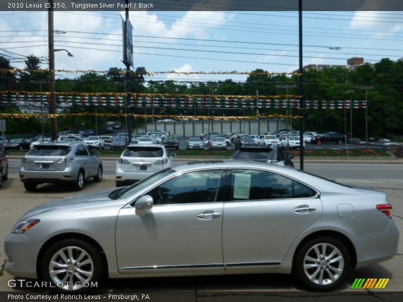 Tungsten Silver Pearl / Black 2010 Lexus ES 350