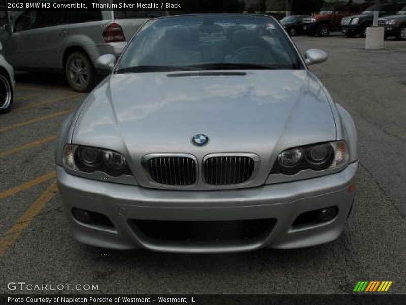 Titanium Silver Metallic / Black 2003 BMW M3 Convertible