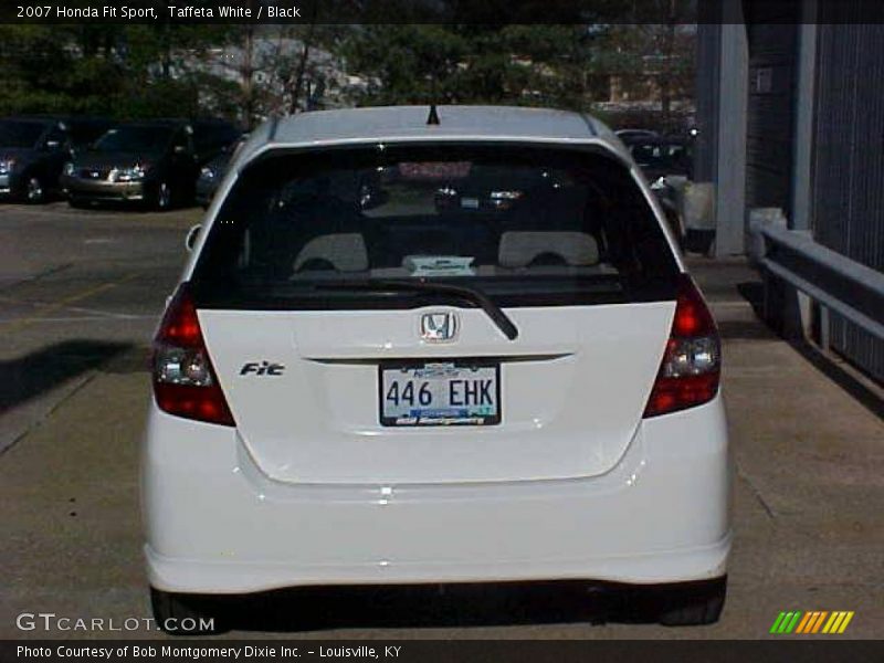 Taffeta White / Black 2007 Honda Fit Sport